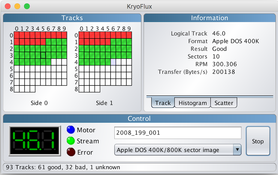 kryoflux busy